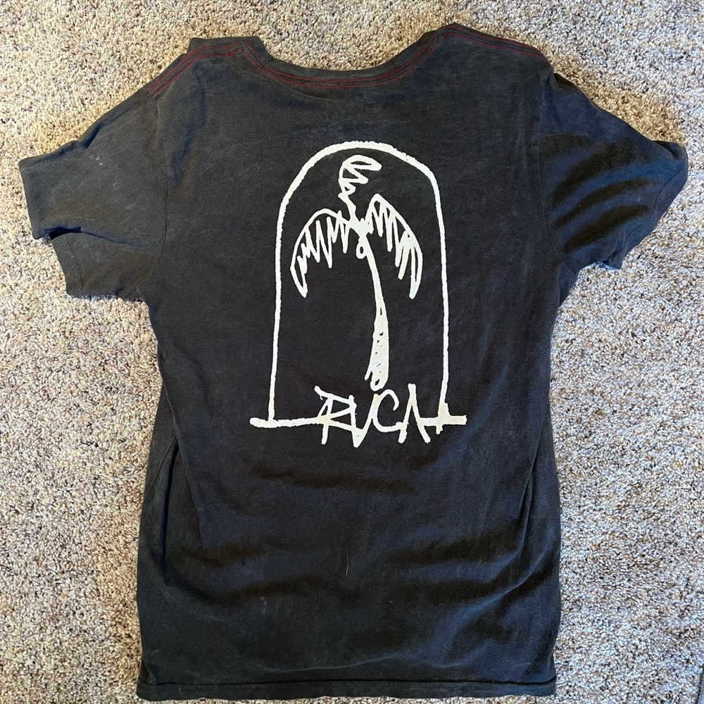 RVCA Potassium washed grey shirt